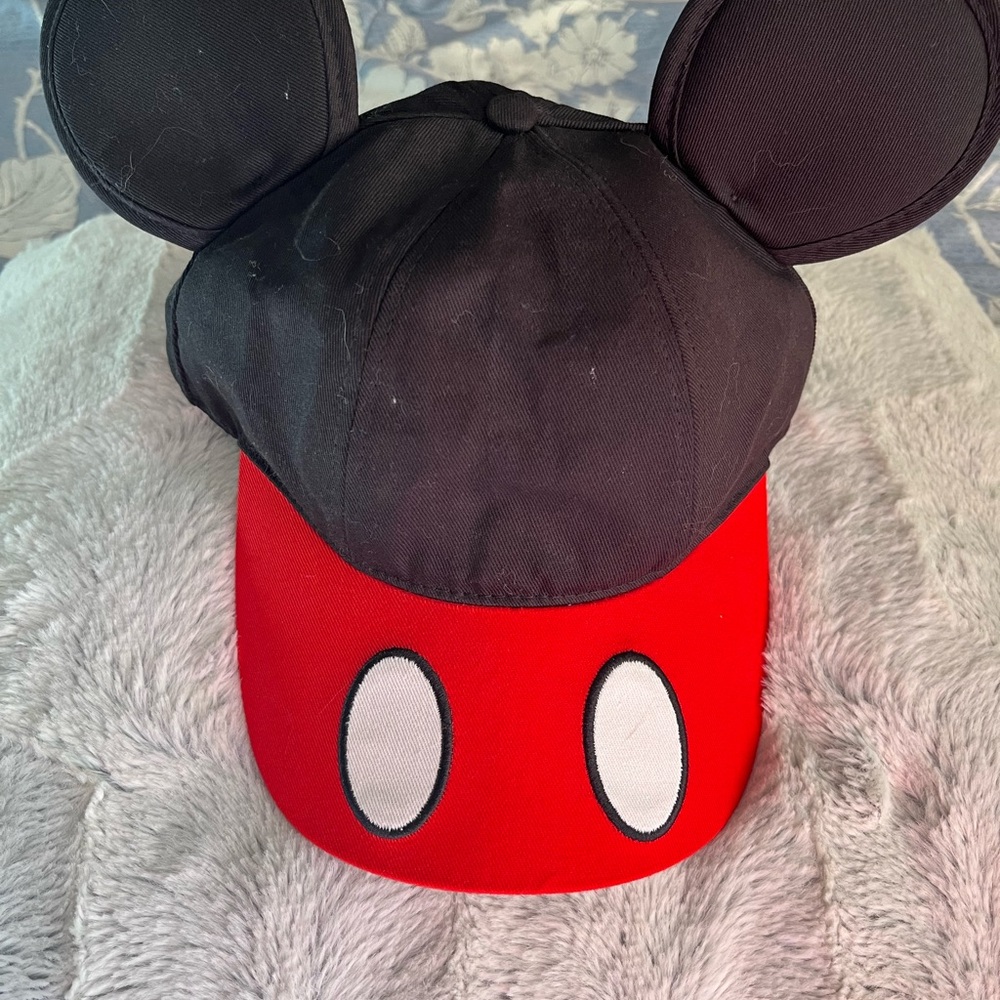 Disney Black and Red Mouse Ear Cap